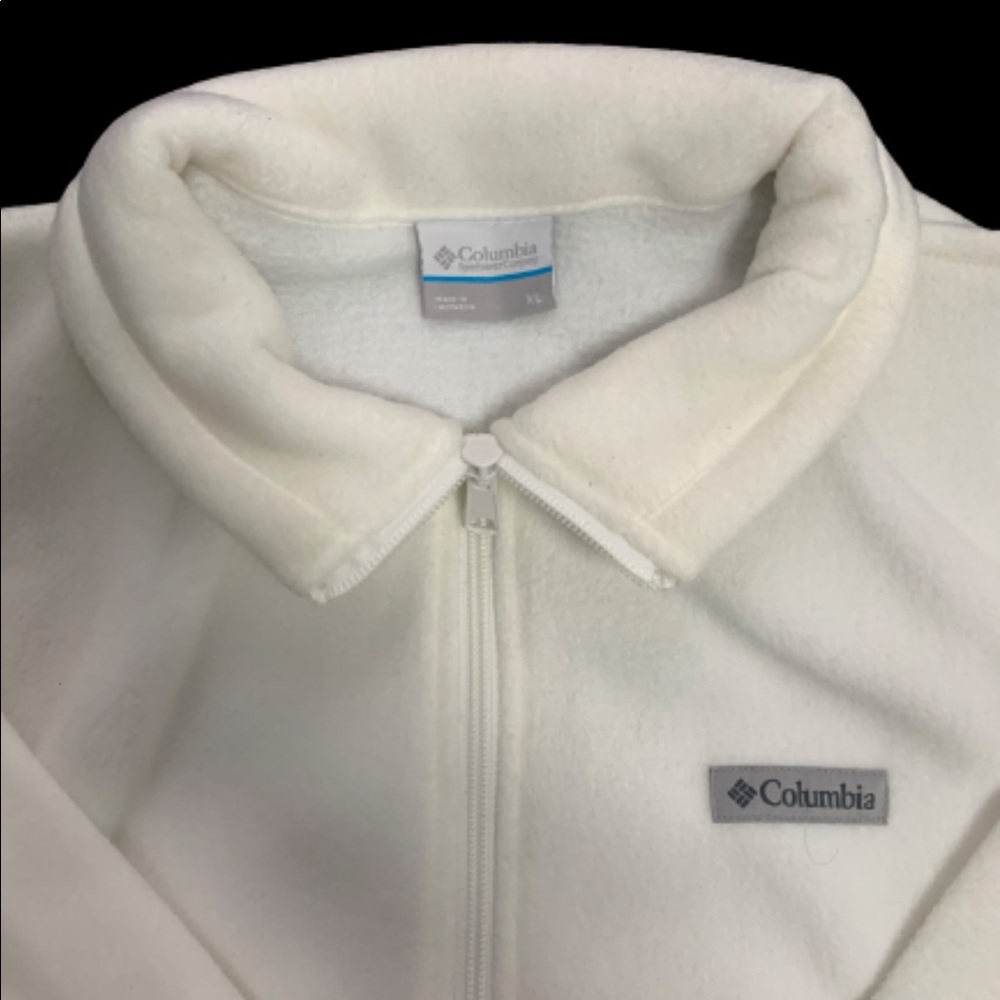Columbia White Fleece Jacket